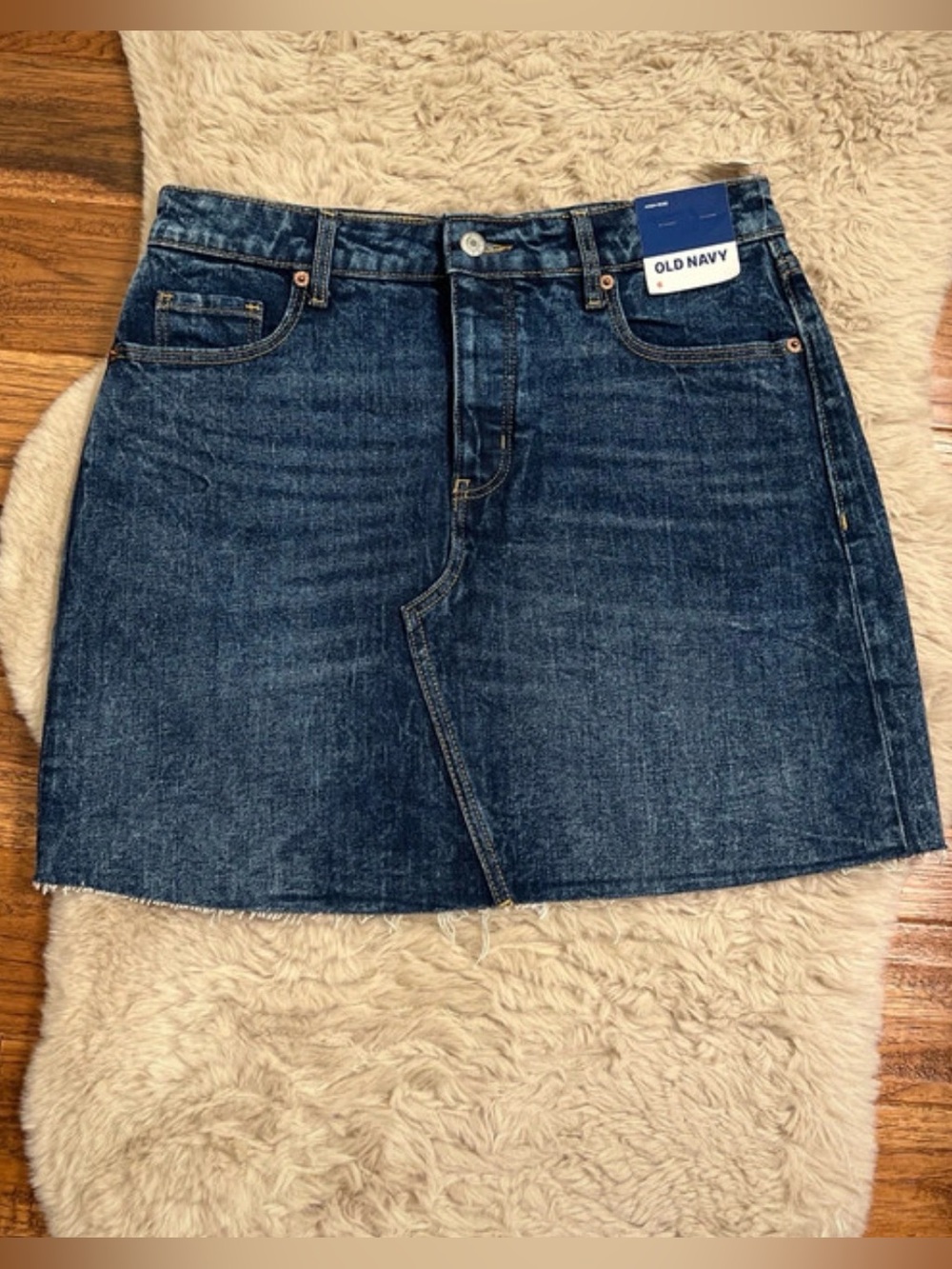 Old Navy Blue Denim high rise shirt